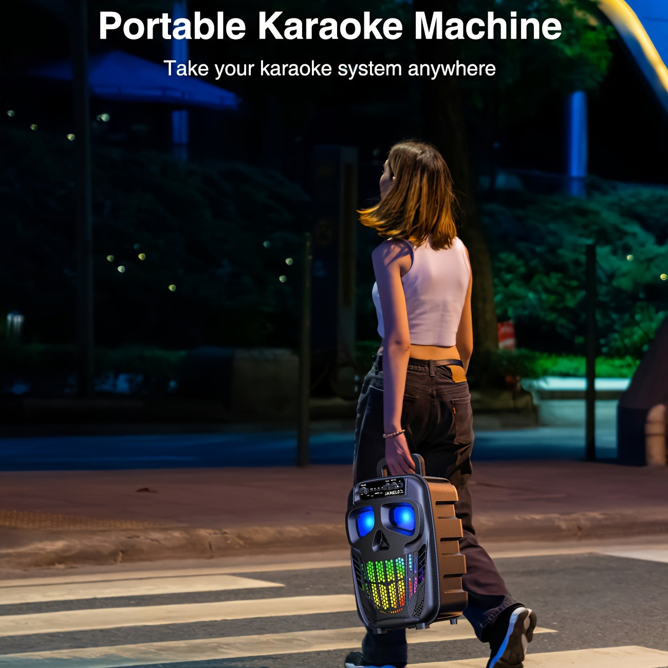 Karaoke Machine Speaker with 2 Microphones