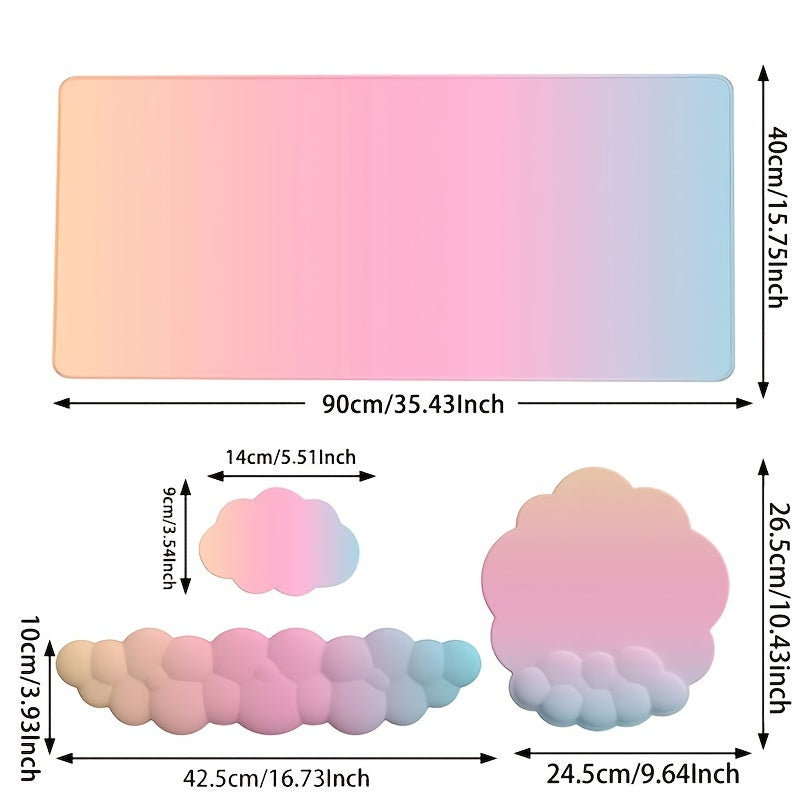 4 In 1 Cloud Keyboard Mouse Pad
