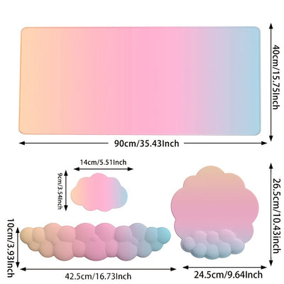 4 In 1 Cloud Keyboard Mouse Pad