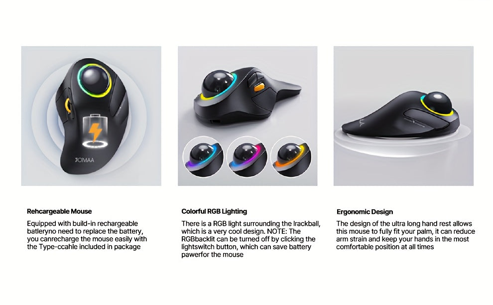 JOMAA EliteTrack - Trackball Mouse