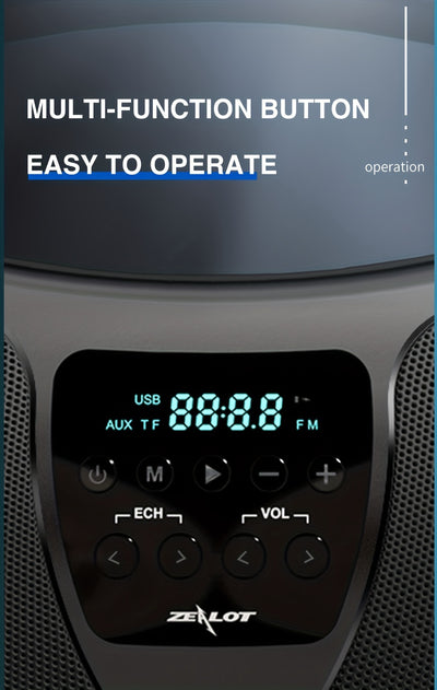 Zealot P1 60W Wireless Portable Singing Speaker