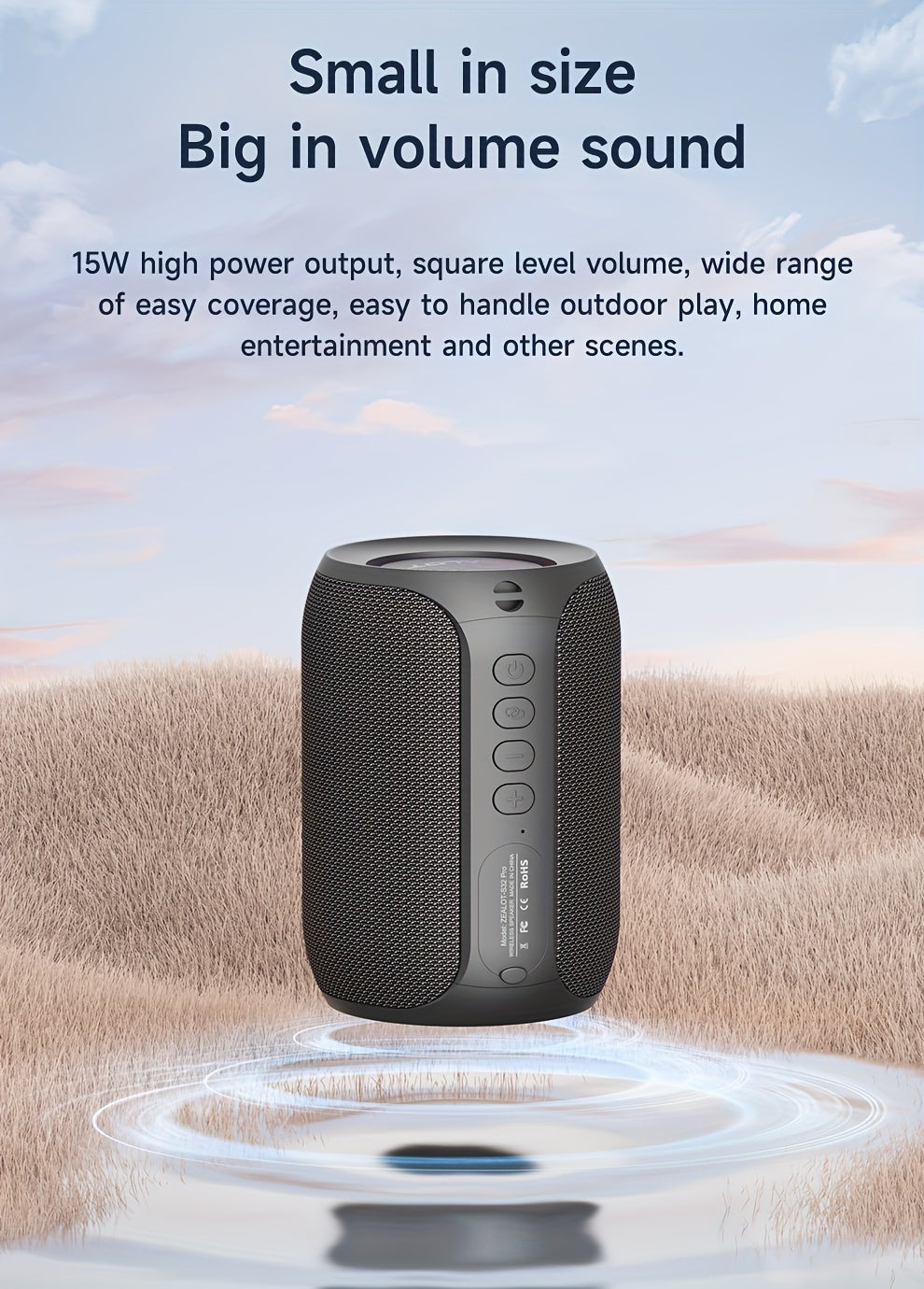 ZEALOT S32Pro 15W Wireless Speaker