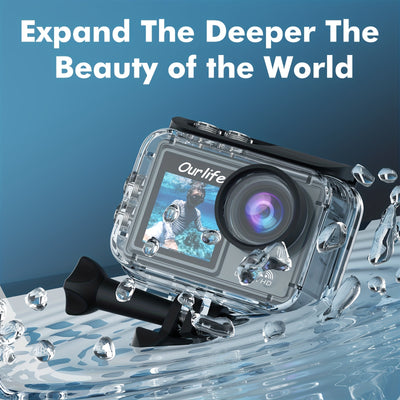 5K Dual-Screen Action Camera - Ultra-HD Imaging