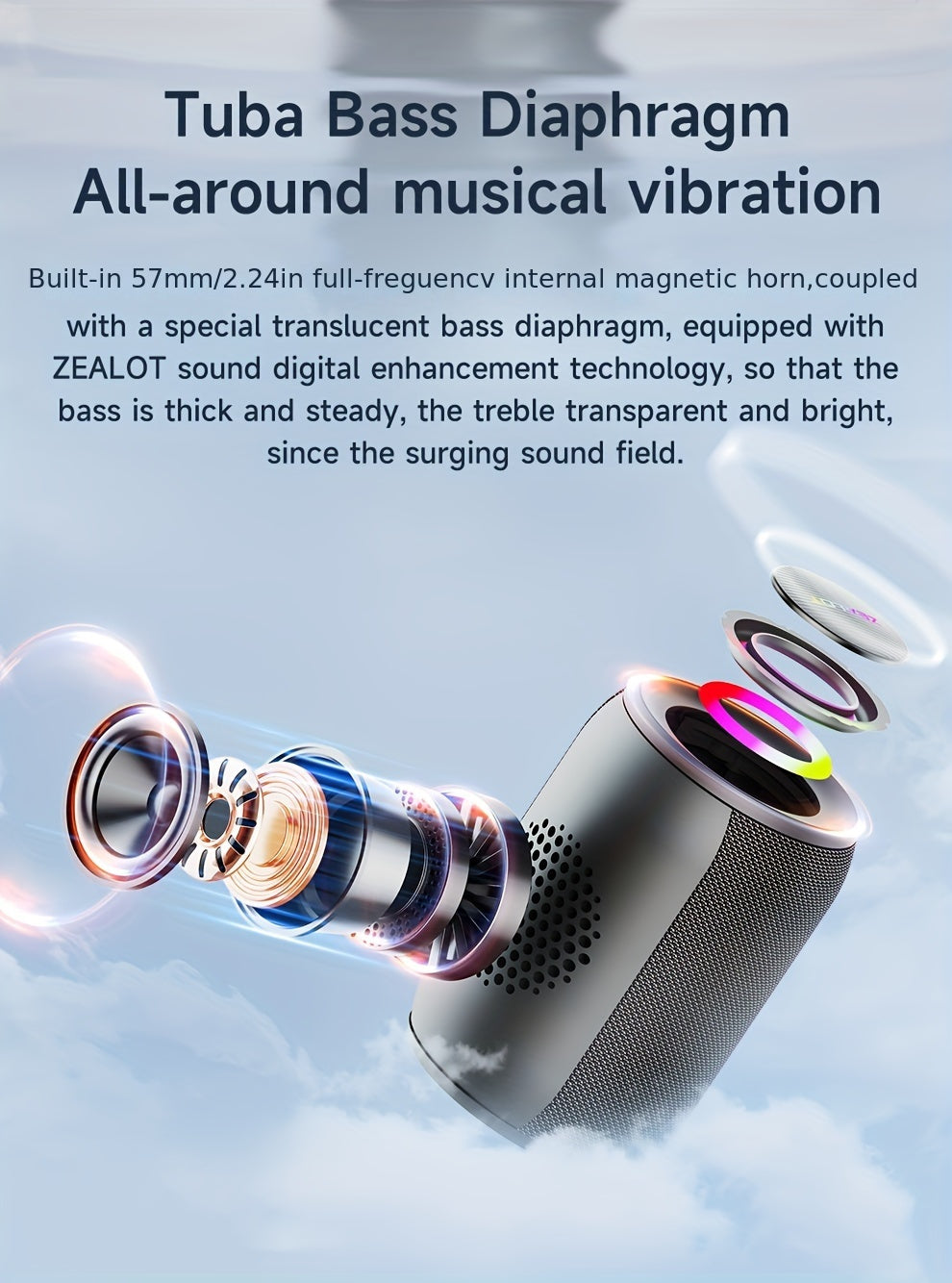ZEALOT S32Pro 15W Wireless Speaker