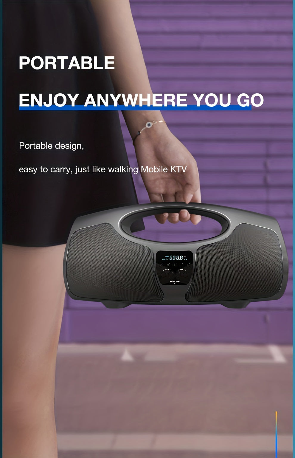 Zealot P1 60W Wireless Portable Singing Speaker