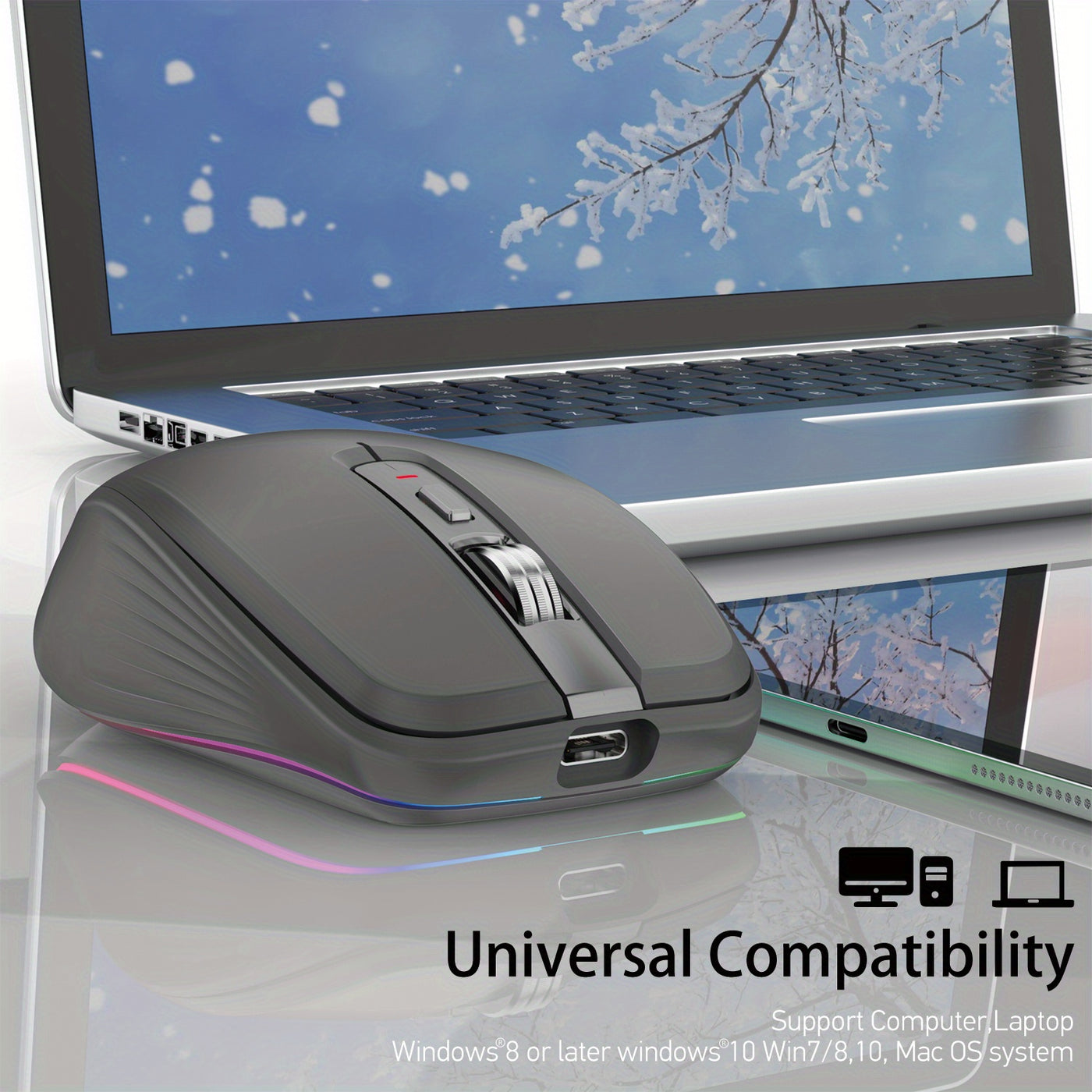 Ergonomic Rechargeable Wireless Mouse