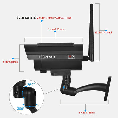 Solar Powered Dummy Security Camera