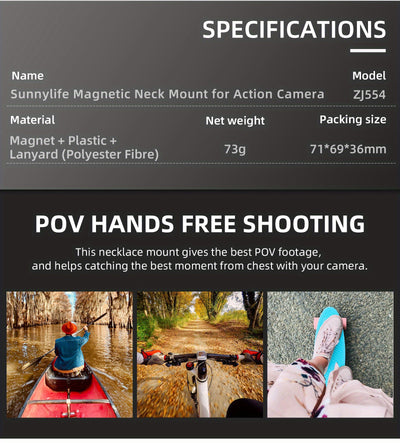 Magnetic Action Camera Mount