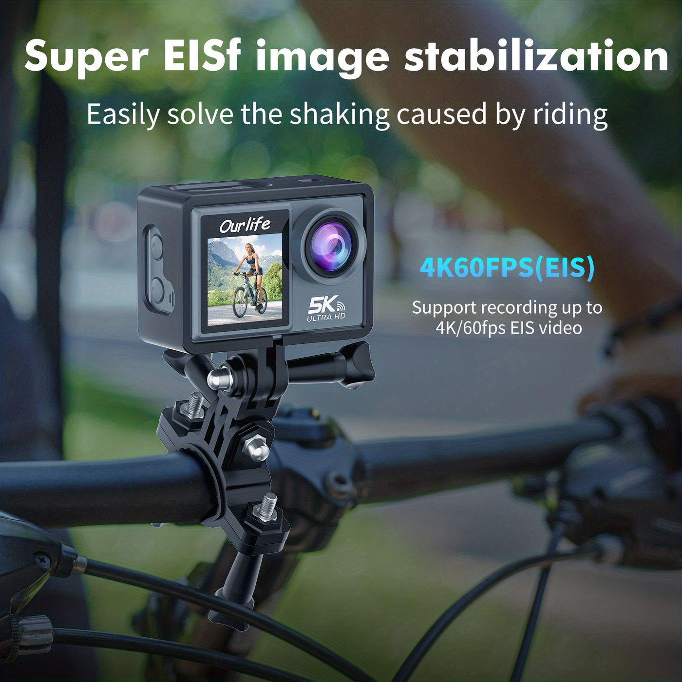 5K Dual-Screen Action Camera - Ultra-HD Imaging