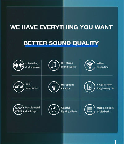 Zealot P1 60W Wireless Portable Singing Speaker