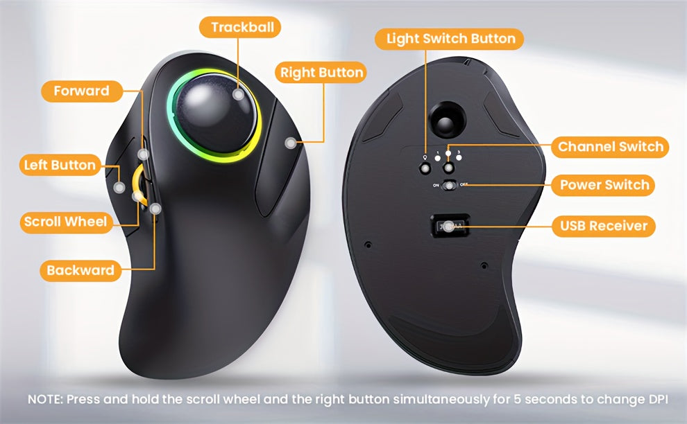 JOMAA EliteTrack - Trackball Mouse