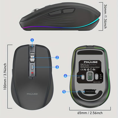 Ergonomic Rechargeable Wireless Mouse