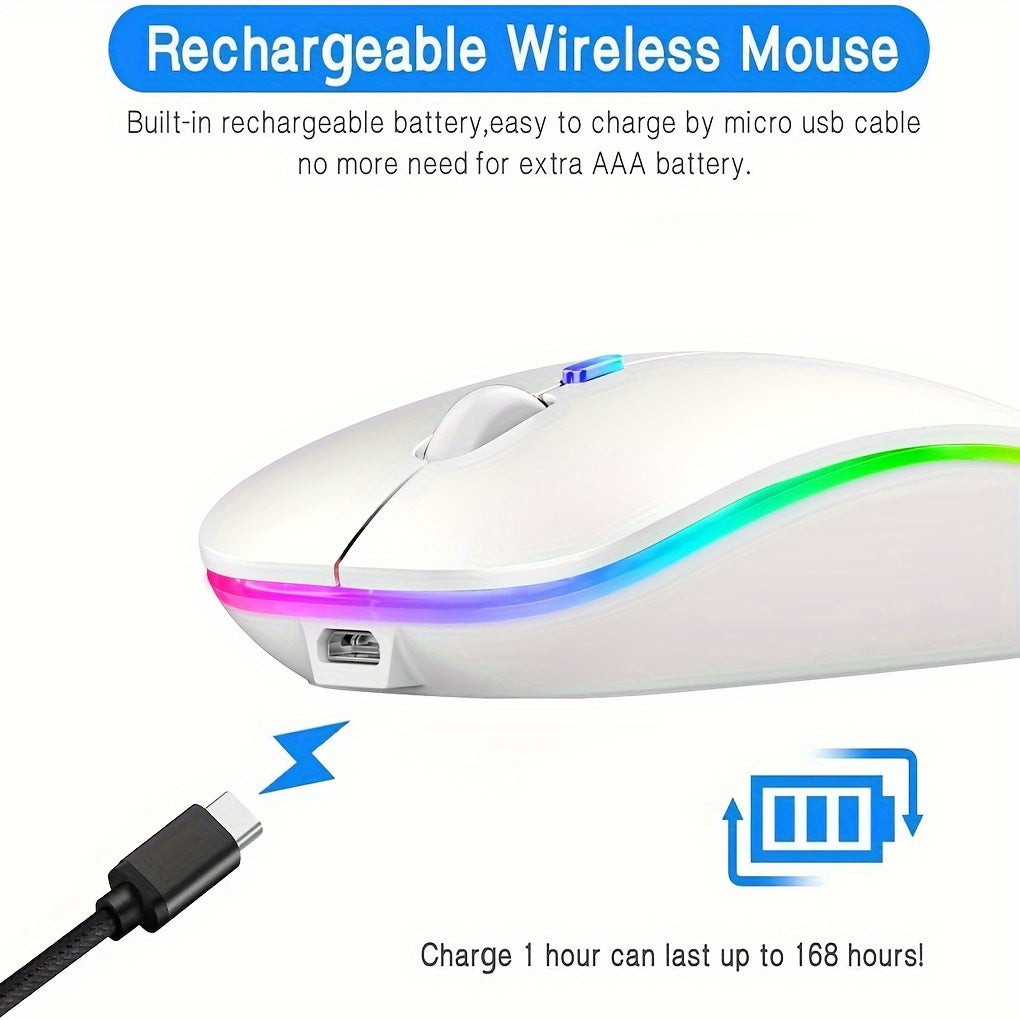 Rechargeable Wireless Silent Office Mouse
