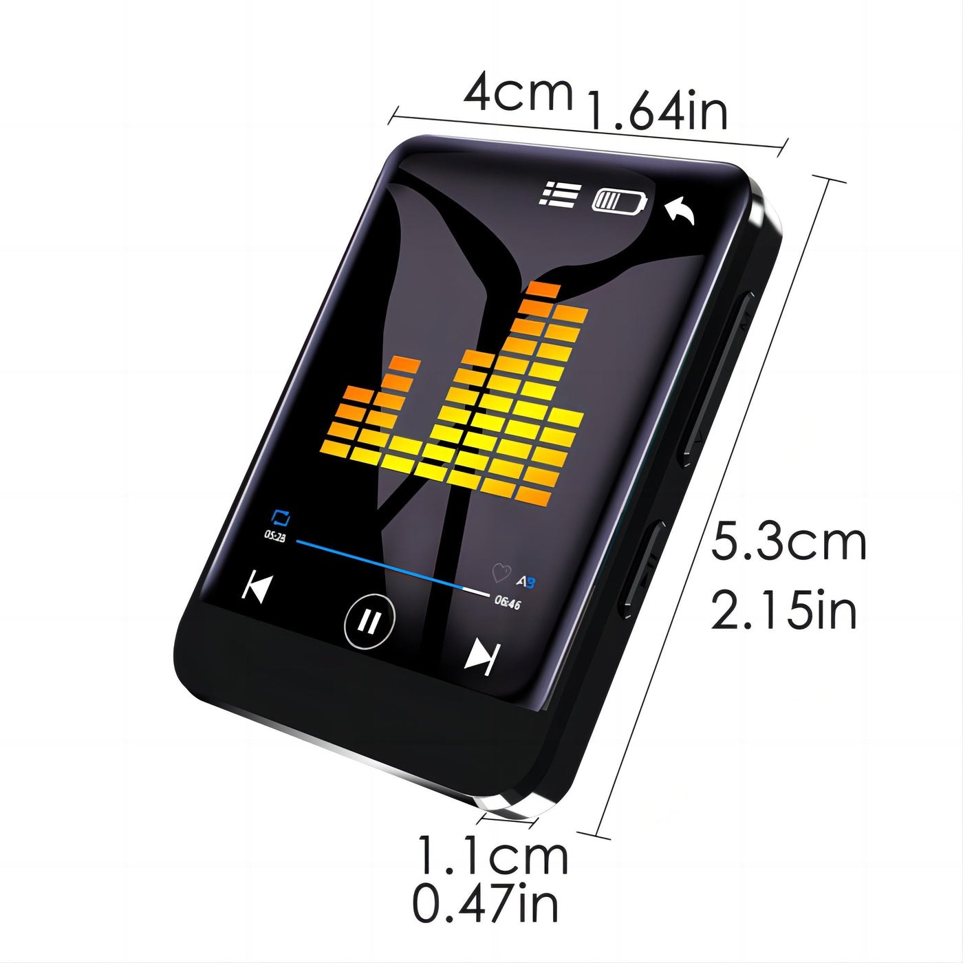 64GB Portable MP3 Player with Full Touch Screen