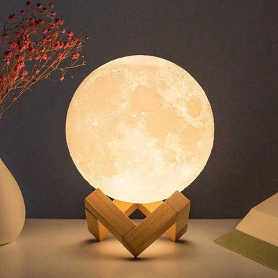 LED Night Light 8cm Moon Lamp Battery