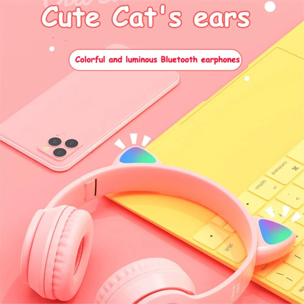 Cute Cat Ear Headphone