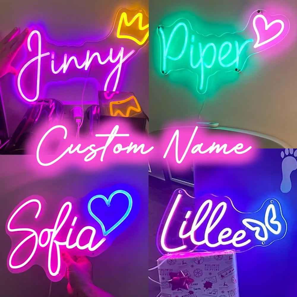 Personalized Dimmable Neon Night Light