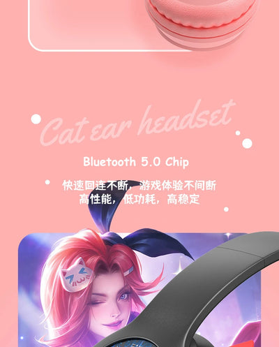 Cute Cat Ear Headphone