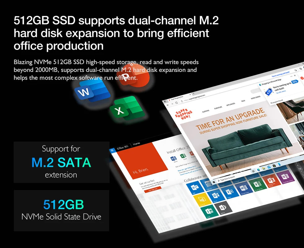 CHUWI CoreBook XPro Laptop i5-12450H 8 Cores