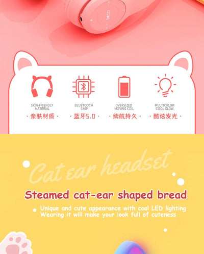 Cute Cat Ear Headphone