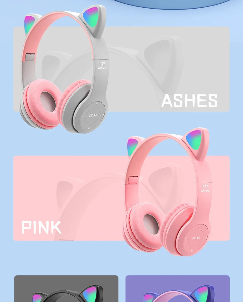 Cute Cat Ear Headphone