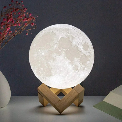LED Night Light 8cm Moon Lamp Battery
