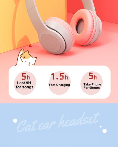 Cute Cat Ear Headphone