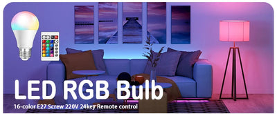 16 Colors RGB Bulb LED Multicolor