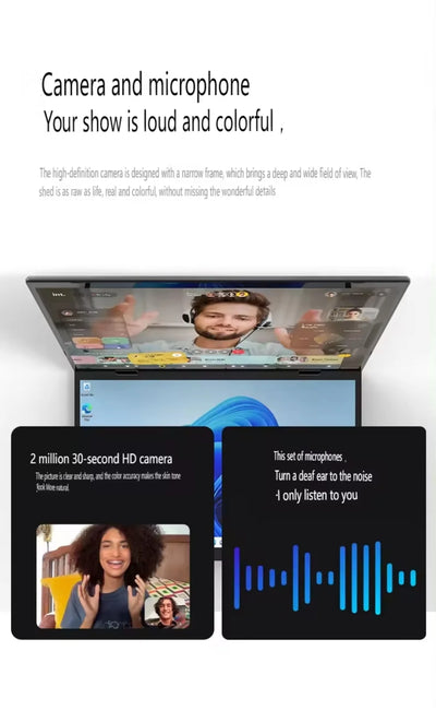 Dual Screen Laptop Intel N100 Processor