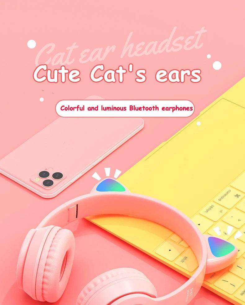 Cute Cat Ear Headphone