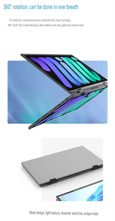 Dual Screen Laptop Intel N100 Processor