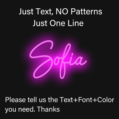 Personalized Dimmable Neon Night Light