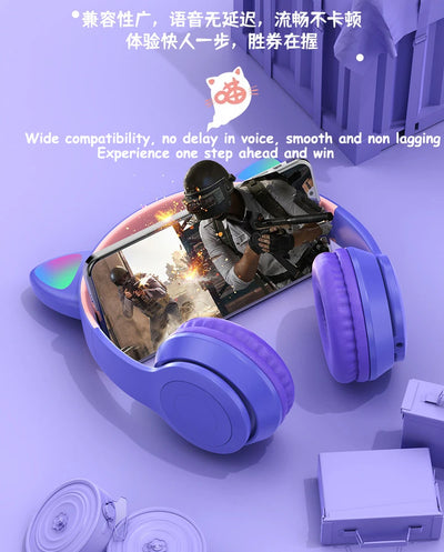 Cute Cat Ear Headphone
