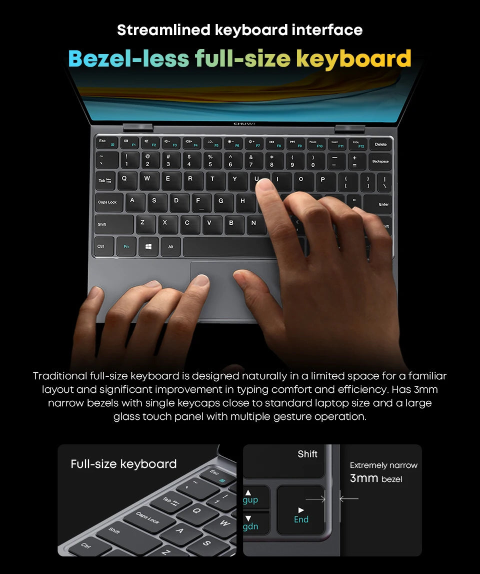 CHUWI MiniBook X Laptop Tablet 2 In 1