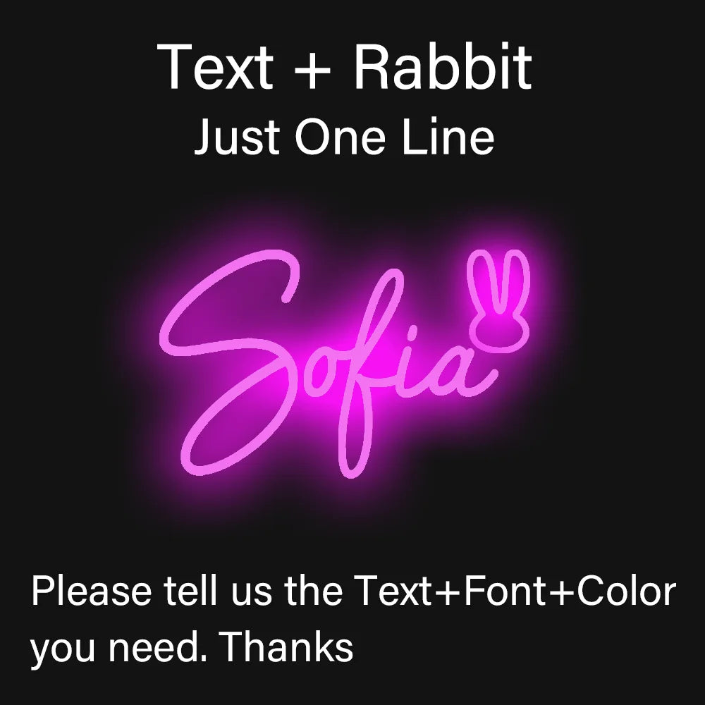 Personalized Dimmable Neon Night Light
