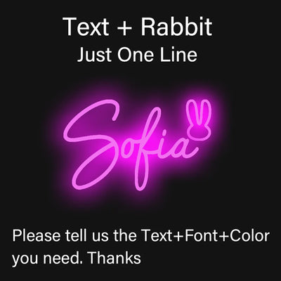 Personalized Dimmable Neon Night Light
