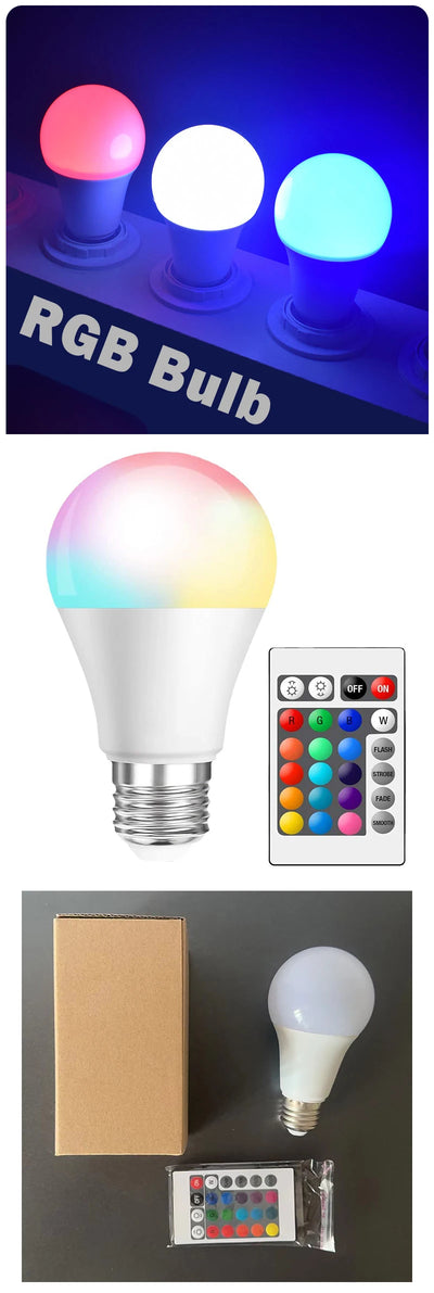 16 Colors RGB Bulb LED Multicolor