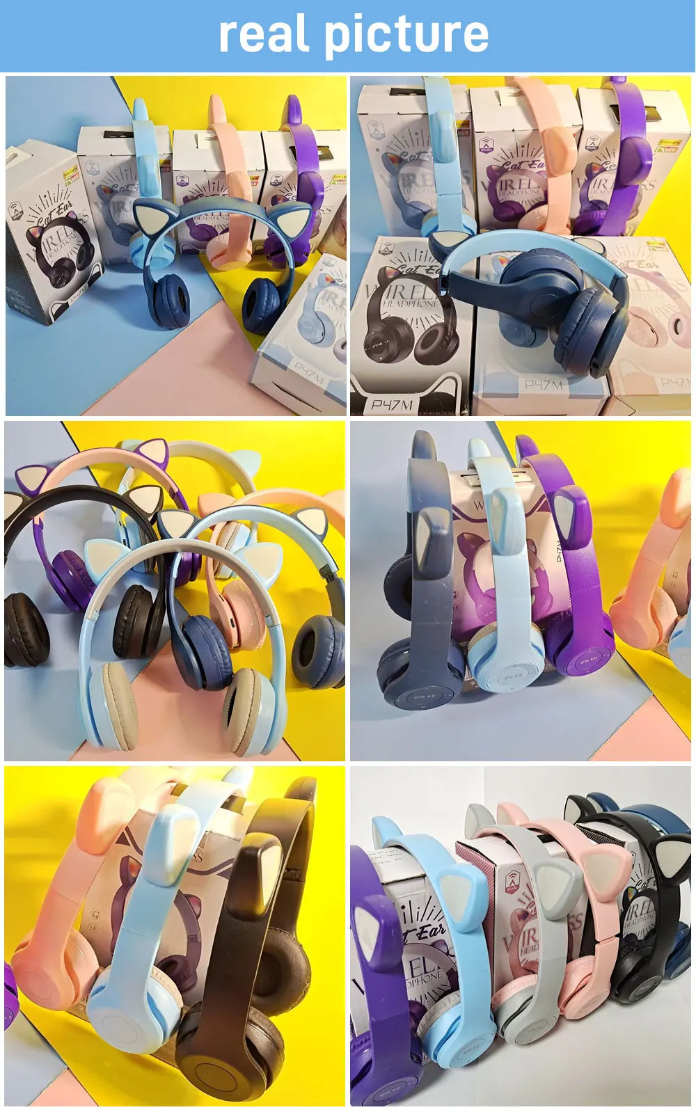 Cute Cat Ear Headphone