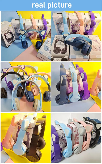 Cute Cat Ear Headphone