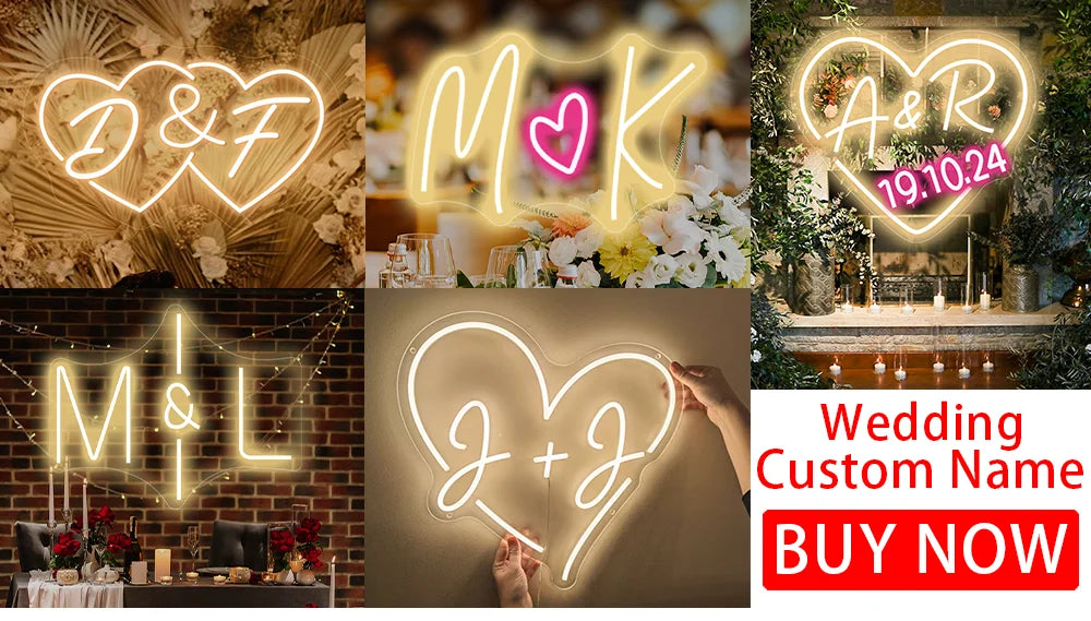 Personalized Dimmable Neon Night Light
