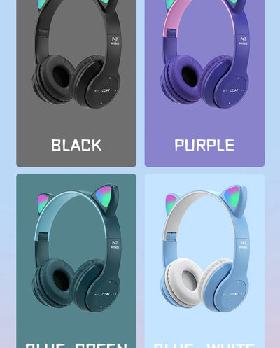 Cute Cat Ear Headphone
