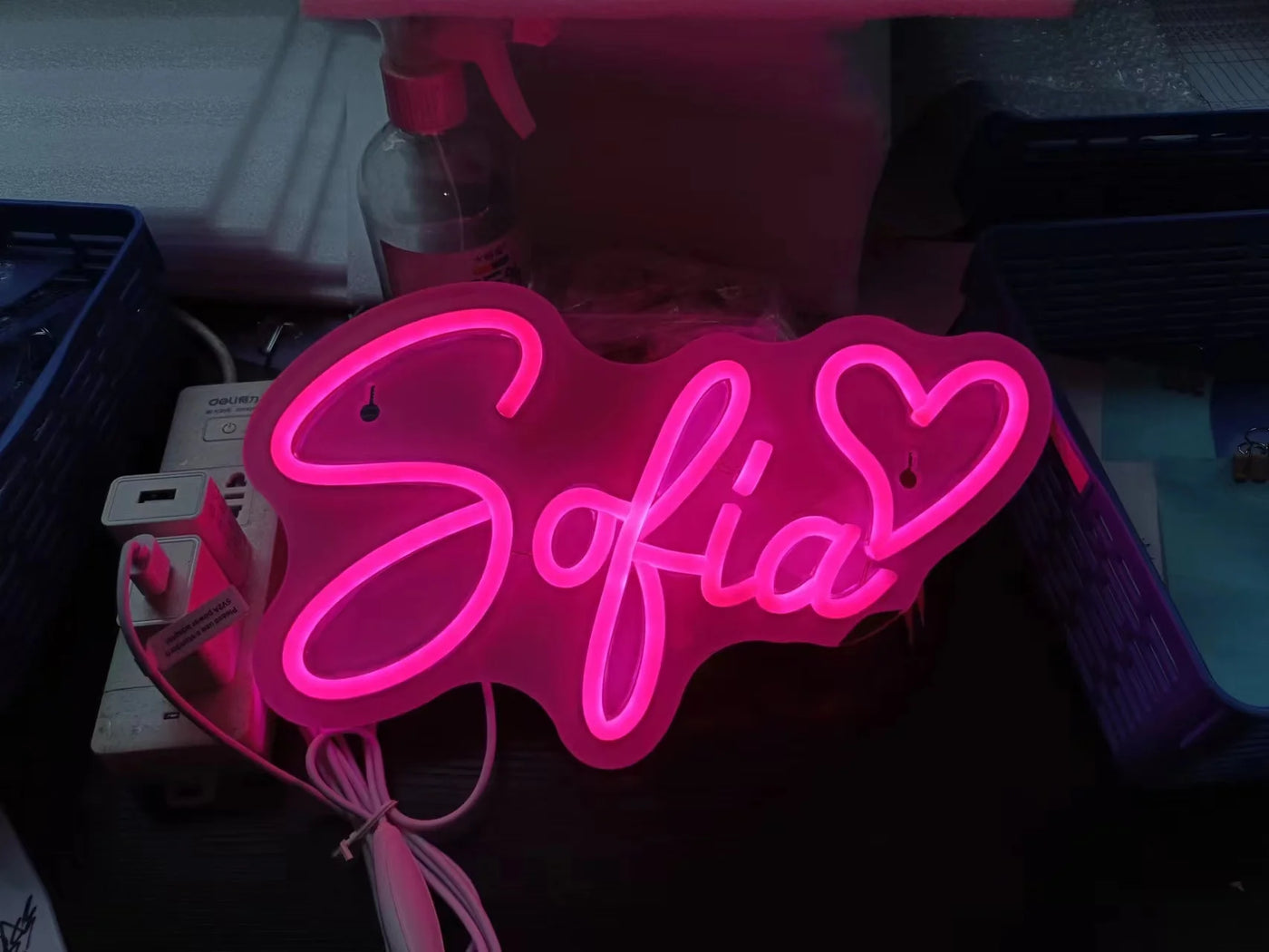 Personalized Dimmable Neon Night Light