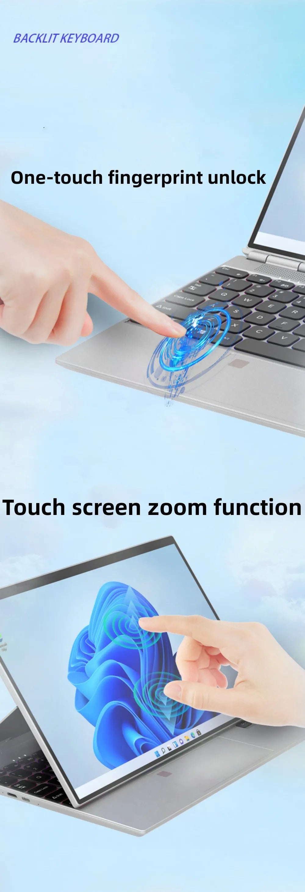 14-inch IPS touch screen computer