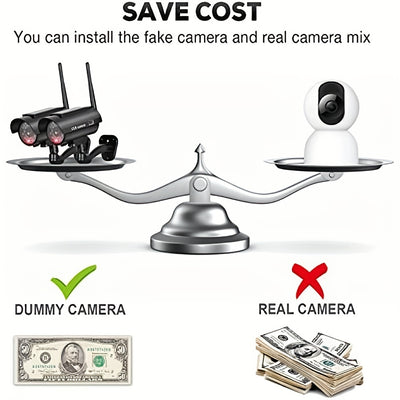 Solar Powered Dummy Security Camera