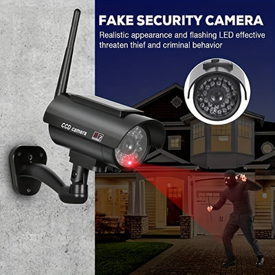 Solar Powered Dummy Security Camera
