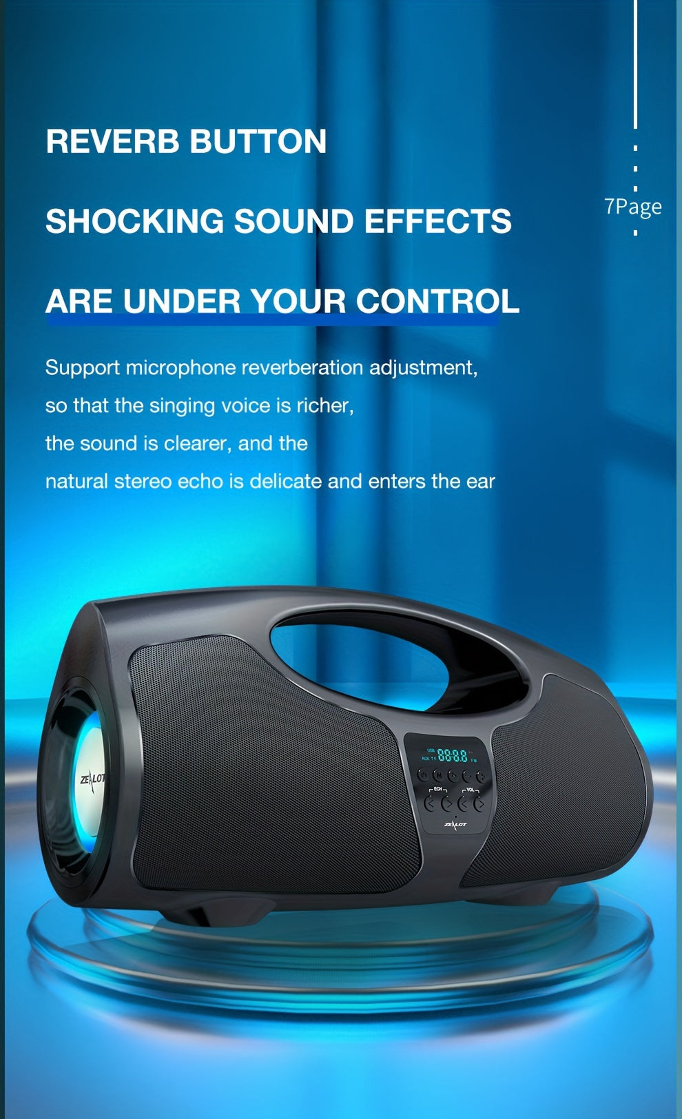 Zealot P1 60W Wireless Portable Singing Speaker